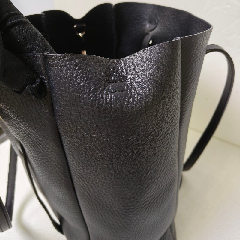 【8成新】㊣✨BALENCIAGA✨巴黎世家 （附防塵袋）黑色 印字 直立 兩用 子母包 托特包 斜背包/二手包/二手精品/保證正品🌳二手樹屋🌳-16