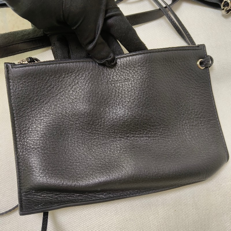 【8成新】㊣✨BALENCIAGA✨巴黎世家 （附防塵袋）黑色 印字 直立 兩用 子母包 托特包 斜背包/二手包/二手精品/保證正品🌳二手樹屋🌳-32
