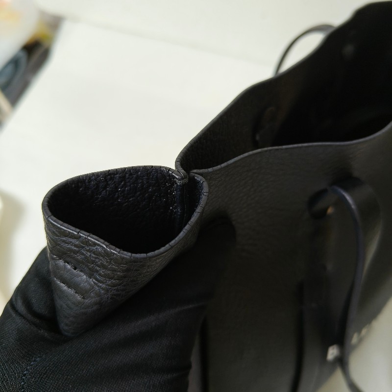 【8成新】㊣✨BALENCIAGA✨巴黎世家 （附防塵袋）黑色 印字 直立 兩用 子母包 托特包 斜背包/二手包/二手精品/保證正品🌳二手樹屋🌳-48