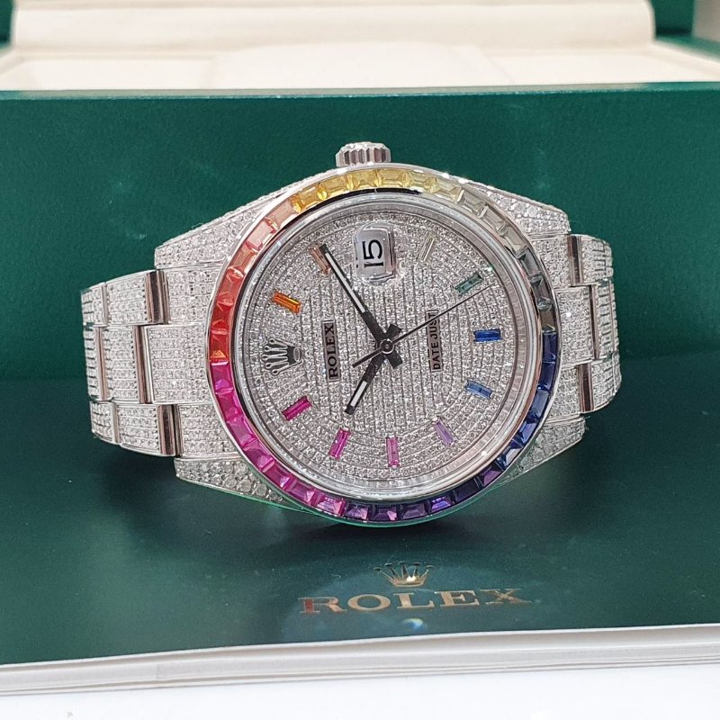 【大眾名錶】 Rolex 勞力士126300 Datejust 2024/05 後加彩虹鑽圈 精鑲 大眾名錶B1324-4