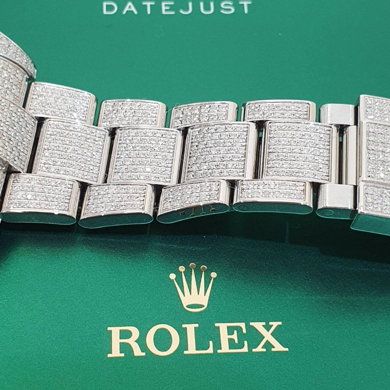 【大眾名錶】 Rolex 勞力士126300 Datejust 2024/05 後加彩虹鑽圈 精鑲 大眾名錶B1324-6