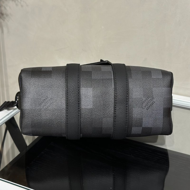 LOUIS VUITTON KeepAll 25 - 像素棋盤格黑-5