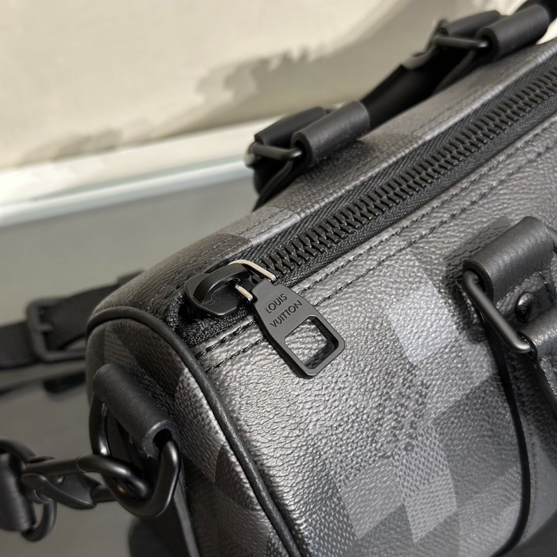 LOUIS VUITTON KeepAll 25 - 像素棋盤格黑-6
