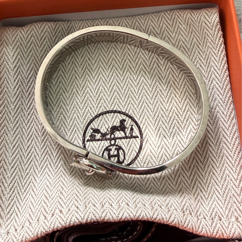 HERMES Trench黑色手環-1