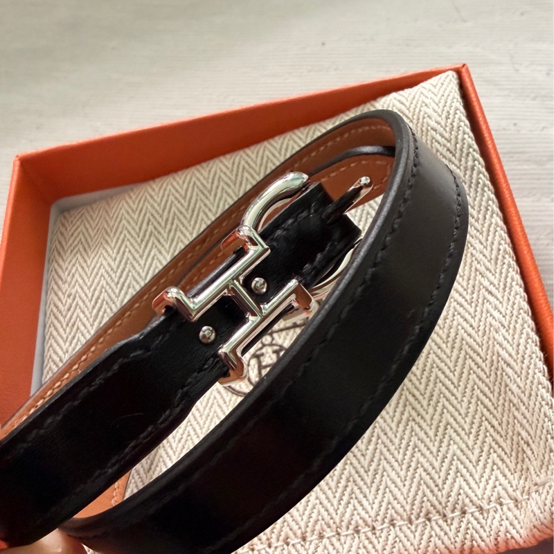 HERMES Trench黑色手環-0