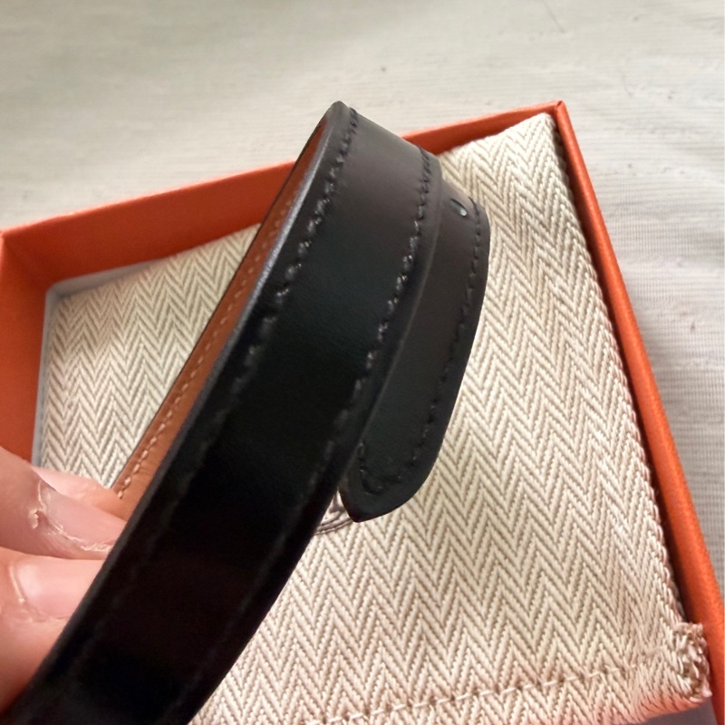 HERMES Trench黑色手環-3