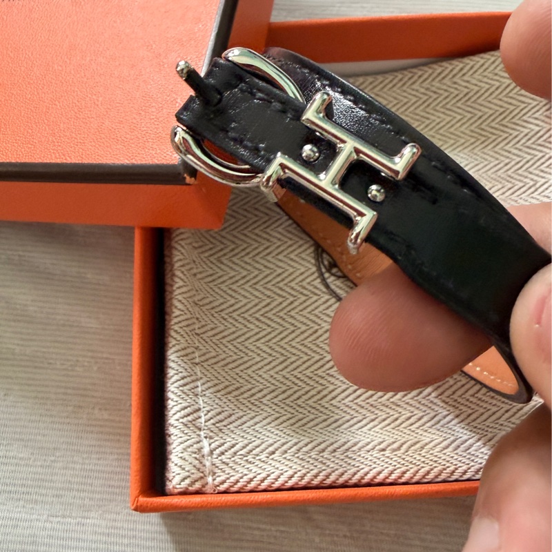 HERMES Trench黑色手環-4