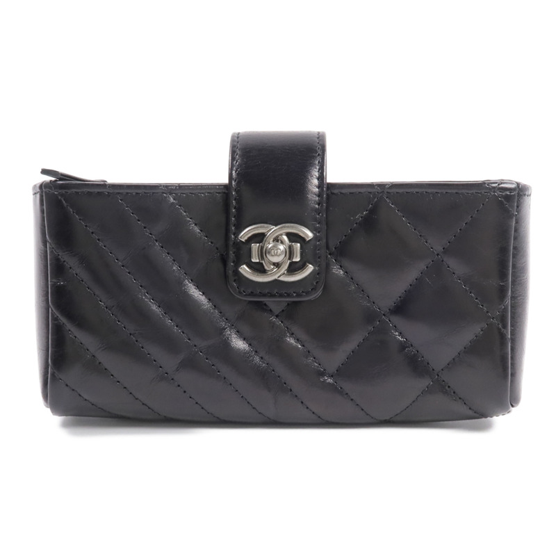 CHANEL 牛皮皮革CC O-Mini Phone Pouch零錢包-0