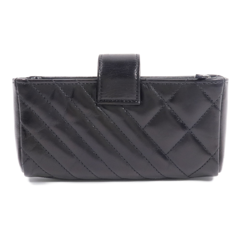 CHANEL 牛皮皮革CC O-Mini Phone Pouch零錢包-1