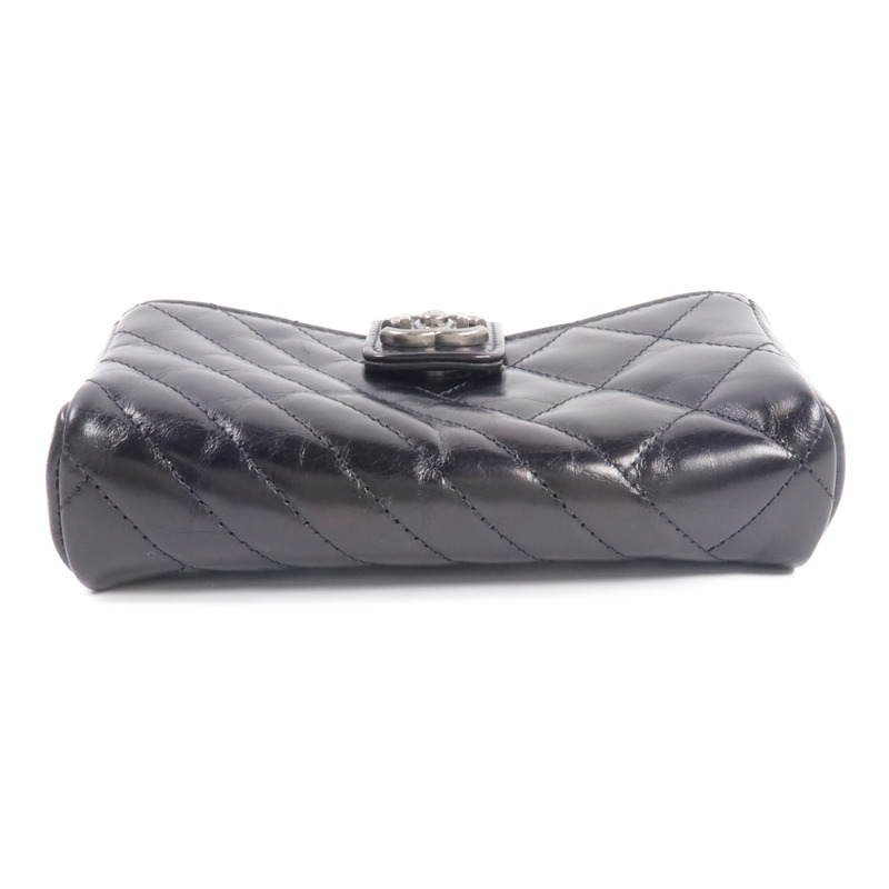 CHANEL 牛皮皮革CC O-Mini Phone Pouch零錢包-5