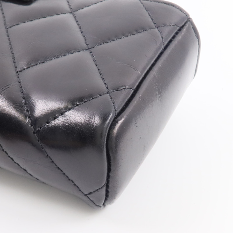 CHANEL 牛皮皮革CC O-Mini Phone Pouch零錢包-8