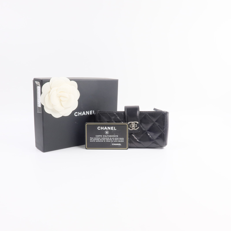 CHANEL 牛皮皮革CC O-Mini Phone Pouch零錢包-18