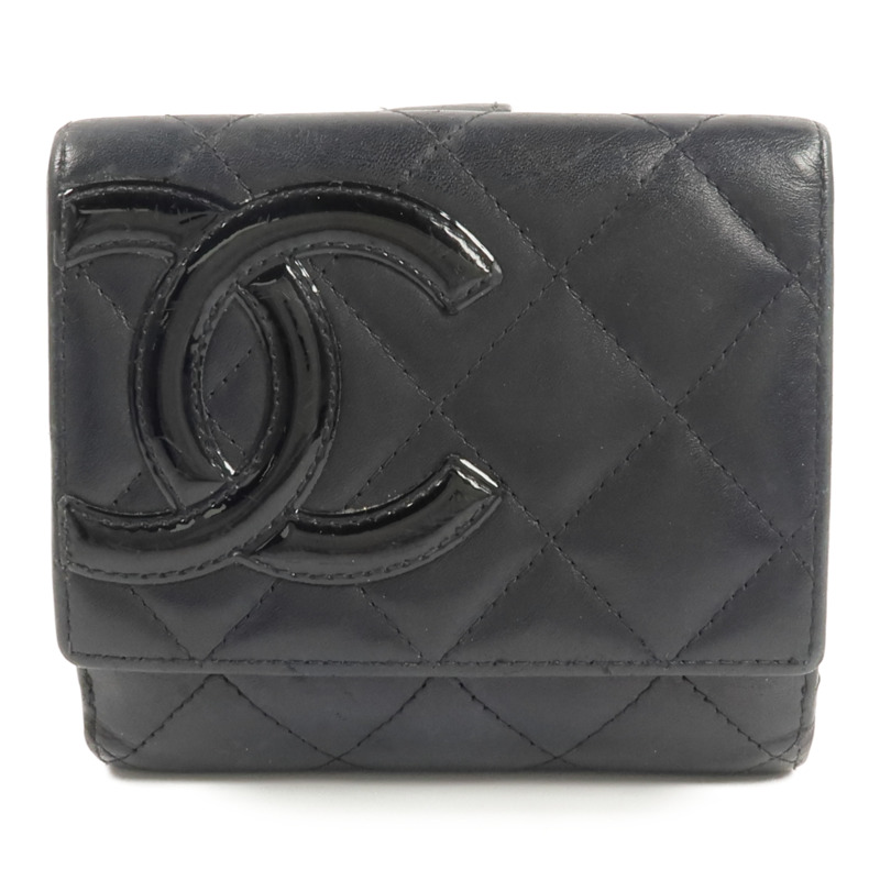 CHANEL 牛皮皮革Cambon Wallet錢包-0