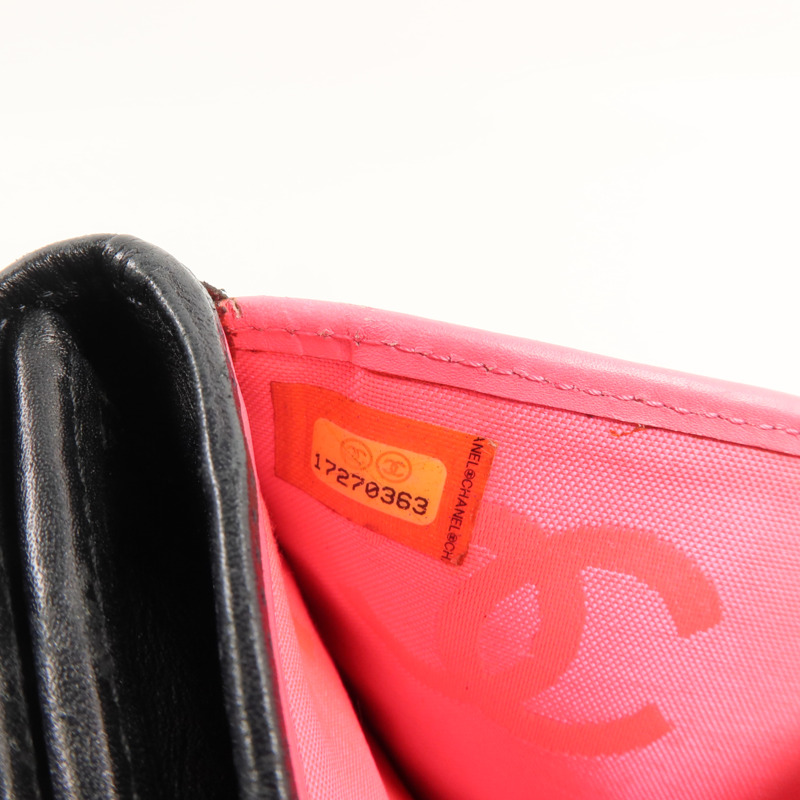 CHANEL 牛皮皮革Cambon Wallet錢包-8
