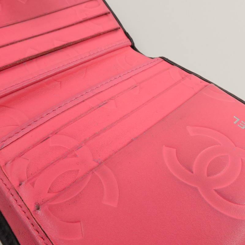 CHANEL 牛皮皮革Cambon Wallet錢包-9