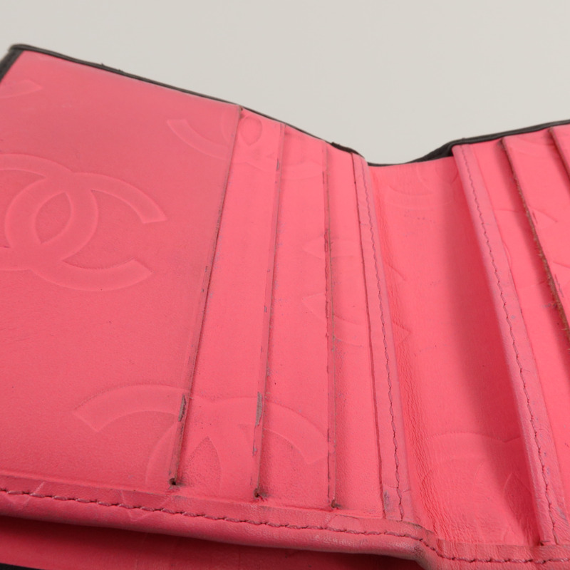 CHANEL 牛皮皮革Cambon Wallet錢包-10