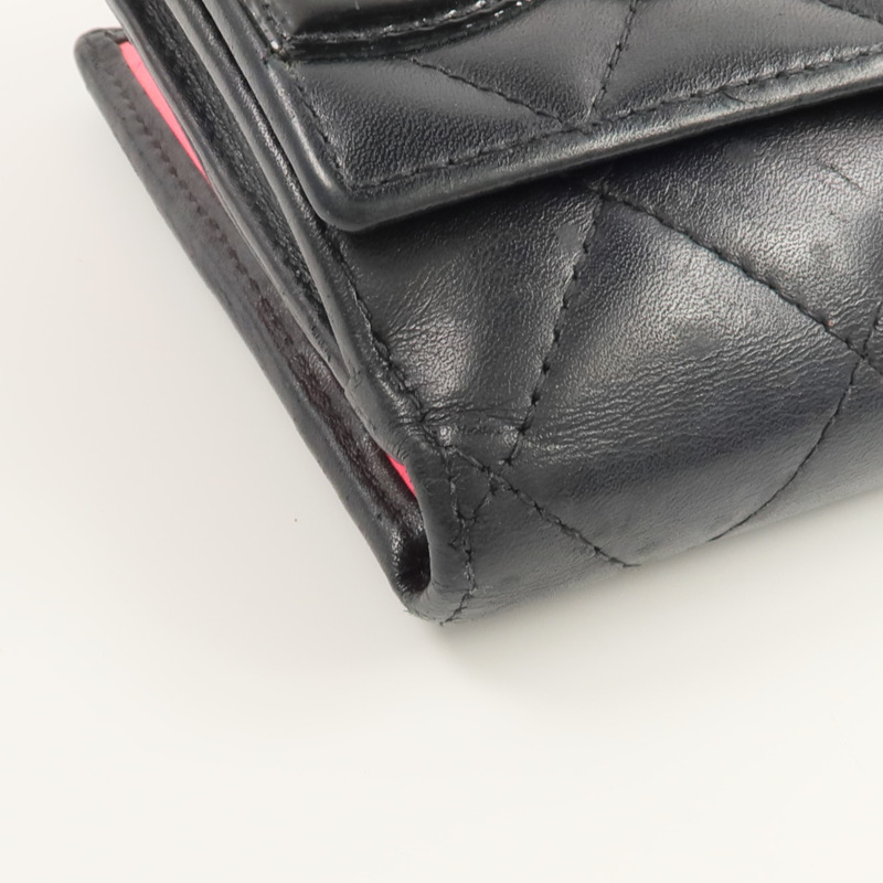 CHANEL 牛皮皮革Cambon Wallet錢包-15