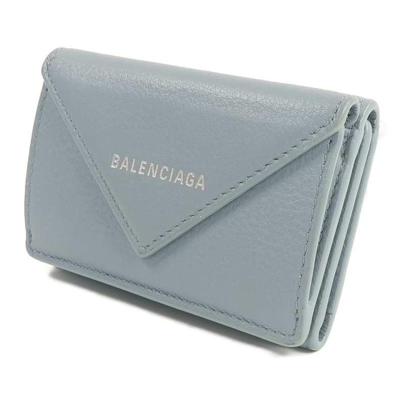 BALENCIAGA 牛皮皮革Tri-fold Compact Wallet錢包-2