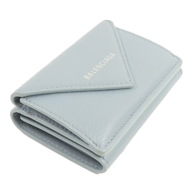 BALENCIAGA 牛皮皮革Tri-fold Compact Wallet錢包-3