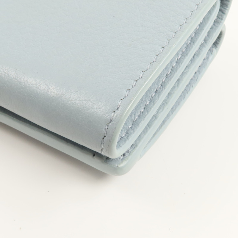 BALENCIAGA 牛皮皮革Tri-fold Compact Wallet錢包-8