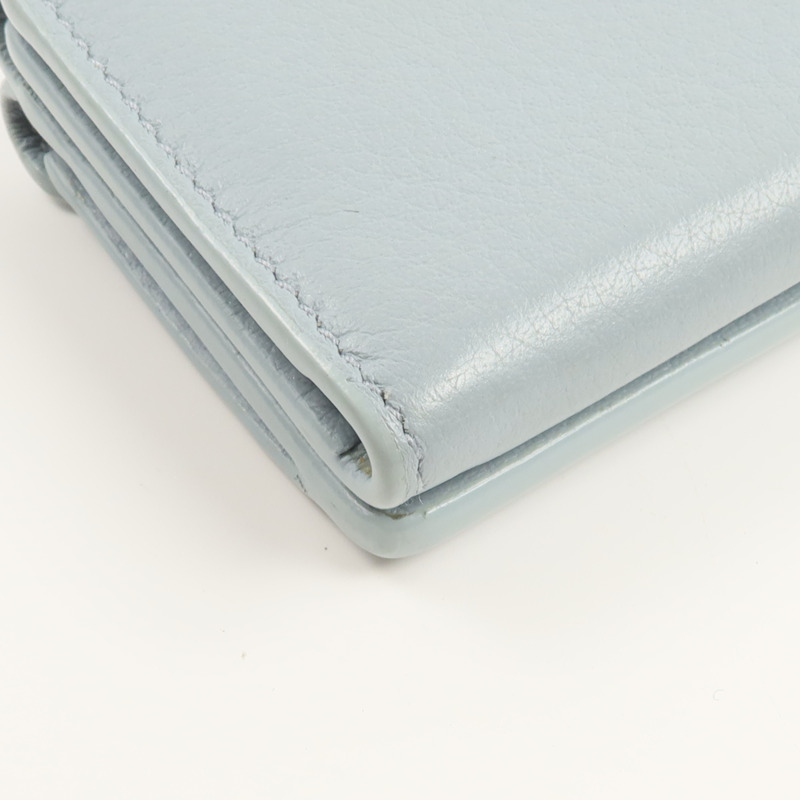 BALENCIAGA 牛皮皮革Tri-fold Compact Wallet錢包-9