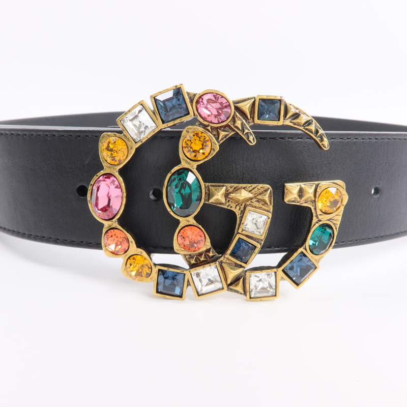 GUCCI 牛皮皮革Belt 80cm皮帶-3