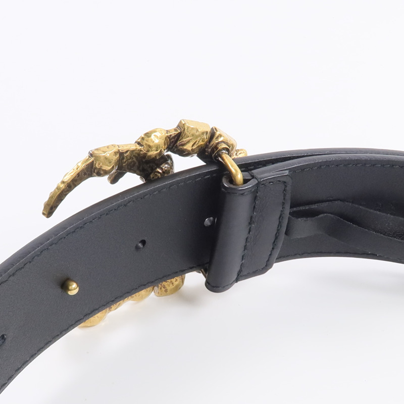 GUCCI 牛皮皮革Belt 80cm皮帶-4