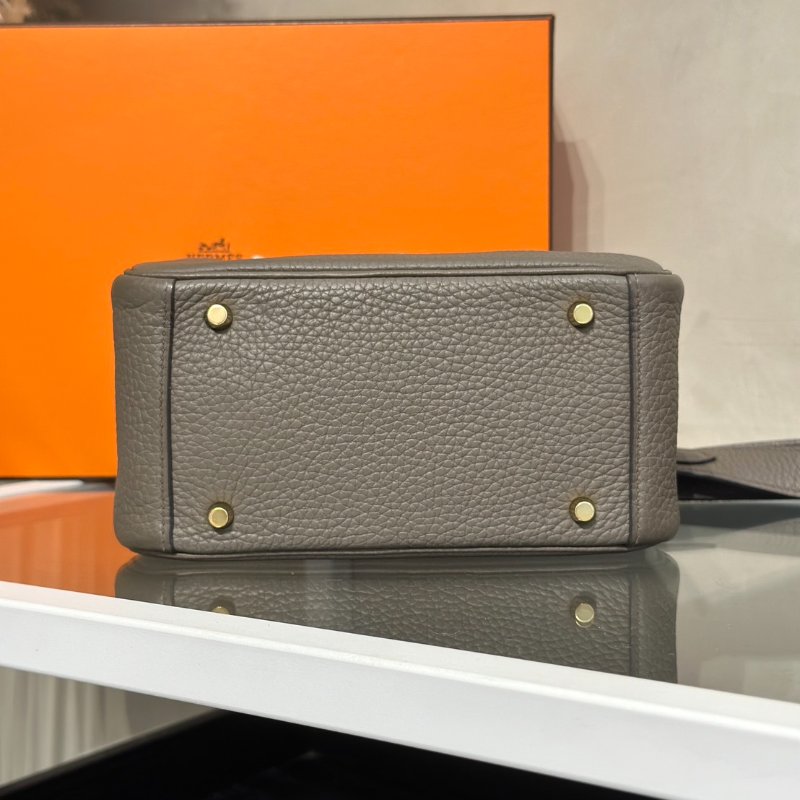 HERMES Mini Lindy - 錫器灰金 Y-5
