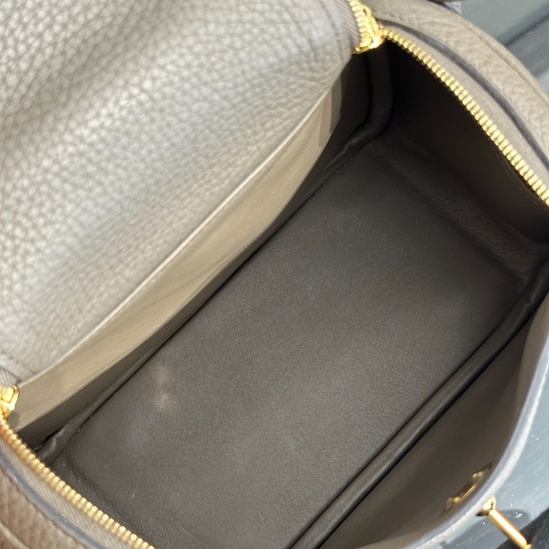 HERMES Mini Lindy - 錫器灰金 Y-7
