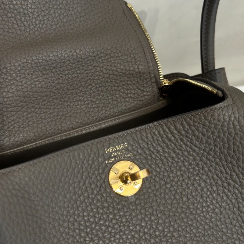 HERMES Mini Lindy - 錫器灰金 Y-8