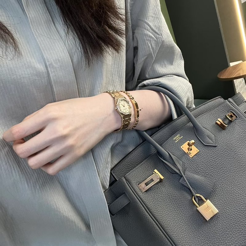HERMES Birkin 25 - 錫器灰玫瑰金 Z-1