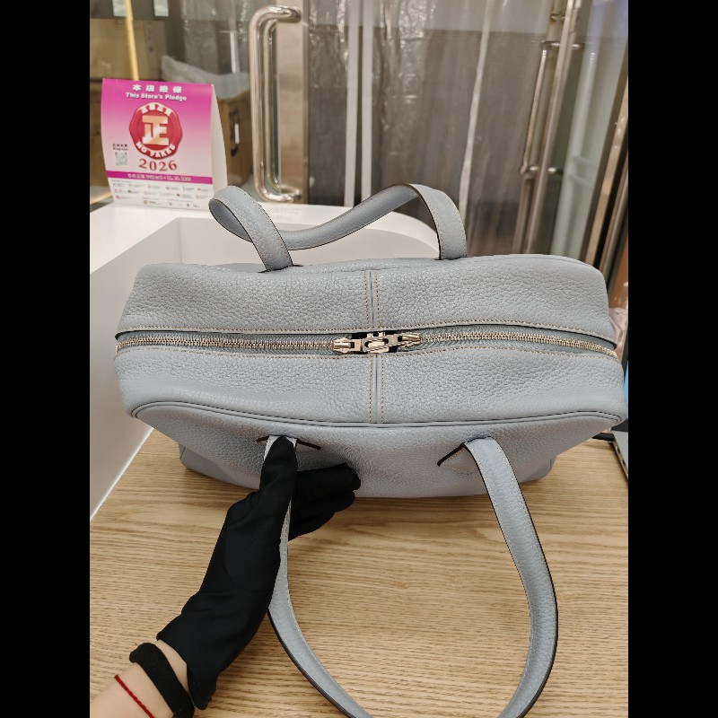 Hermes Victoria 35 亞麻藍-9