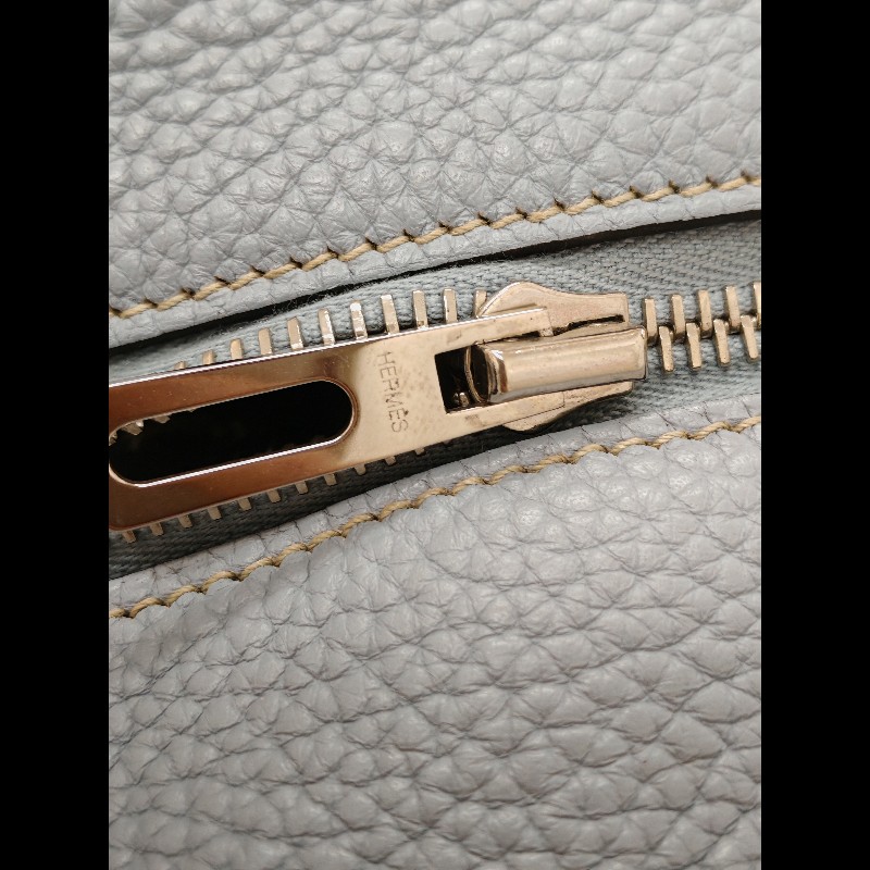 Hermes Victoria 35 亞麻藍-11