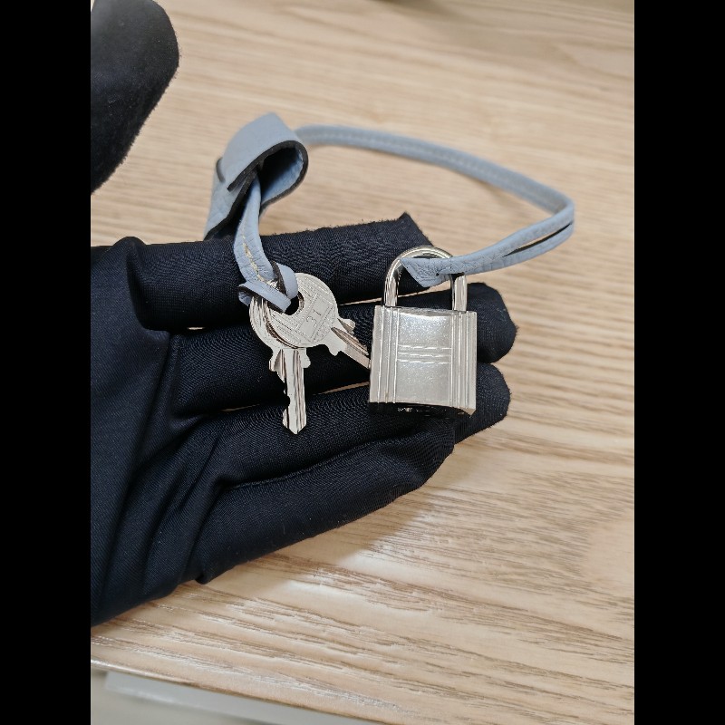 Hermes Victoria 35 亞麻藍-15