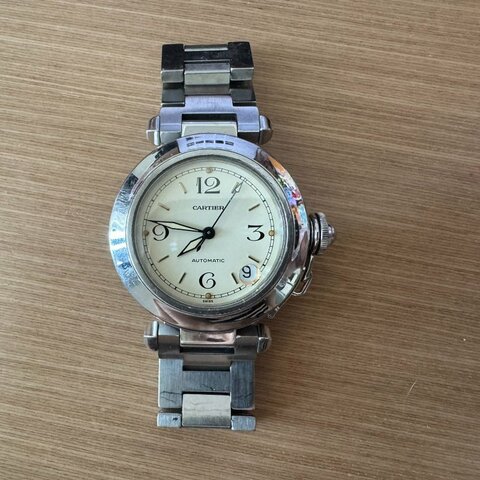 Cartier Pasha 2324 Stainless steel White watch 腕錶