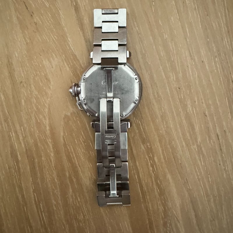 Cartier Pasha 2324 Stainless steel White watch 腕錶-1