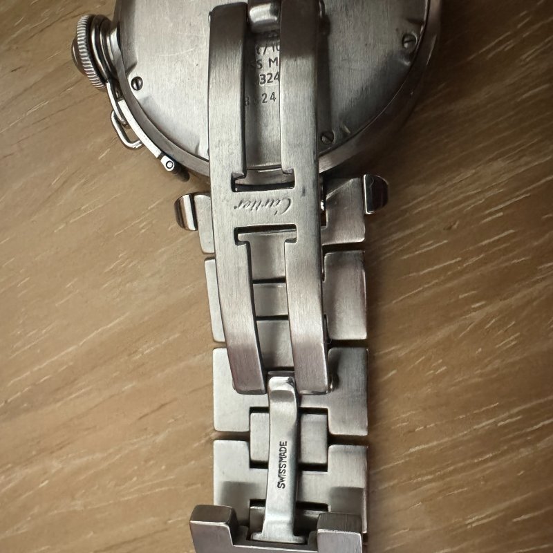 Cartier Pasha 2324 Stainless steel White watch 腕錶-6
