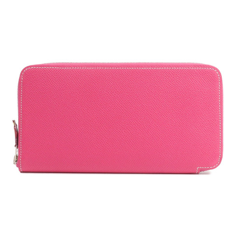 HERMES Epsom皮革Silk In Long Wallet長錢包Rose Tyrien