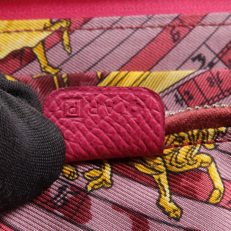 HERMES Epsom皮革Silk In Long Wallet長錢包Rose Tyrien-14
