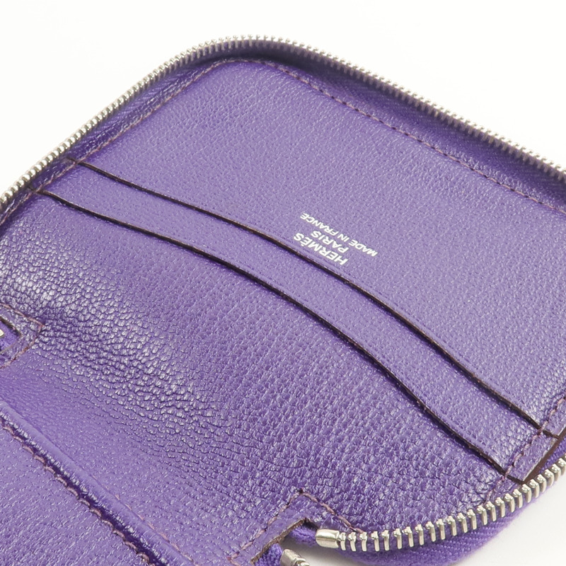 HERMES Chevre皮革Agenda Cover零錢包Iris-15