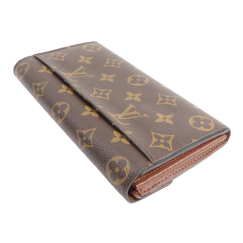 LOUIS VUITTON Monogram Portefeuille Sarah金扣長錢包-4