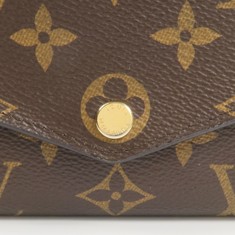 LOUIS VUITTON Monogram Portefeuille Sarah金扣長錢包-10