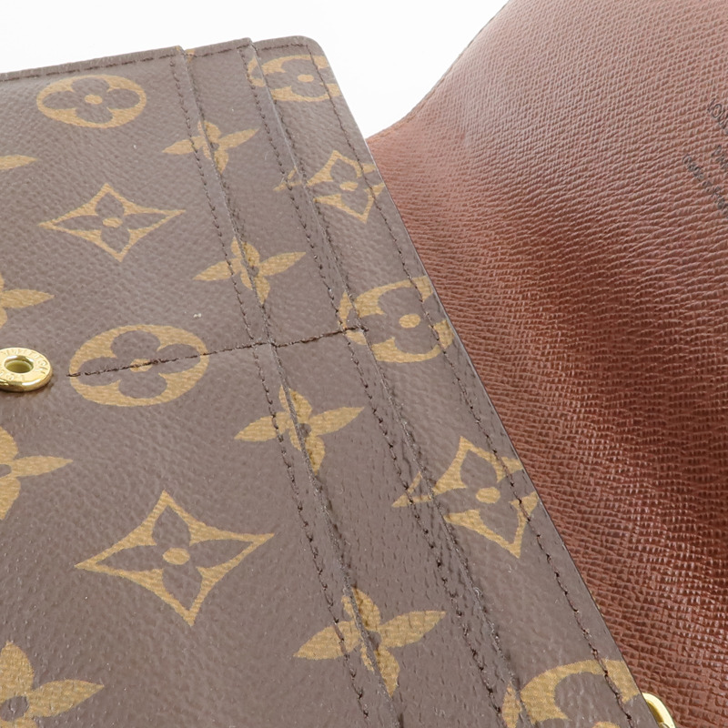 LOUIS VUITTON Monogram Portefeuille Sarah金扣長錢包-14
