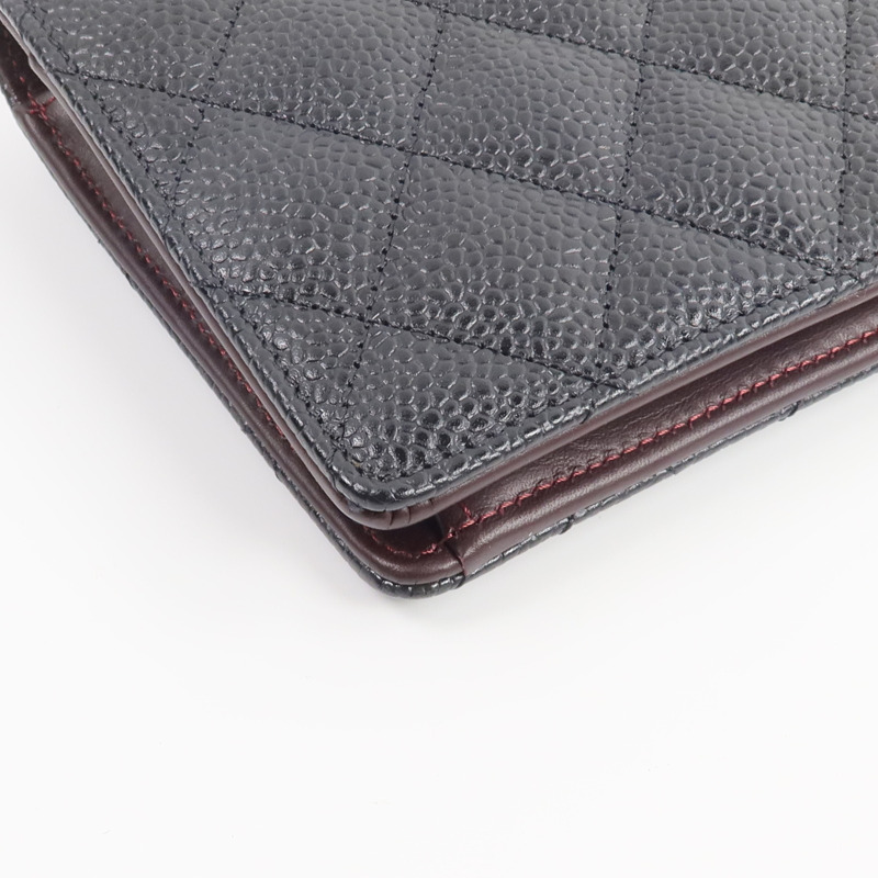 CHANEL 牛皮皮革Long Wallet長錢包-8