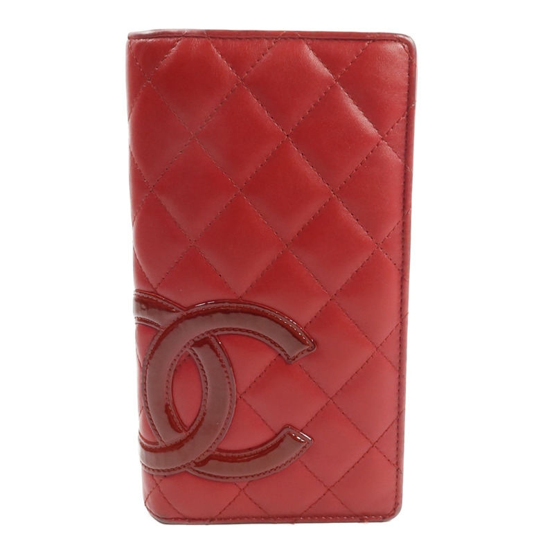 CHANEL 牛皮皮革Cambon Long Wallet長錢包-0