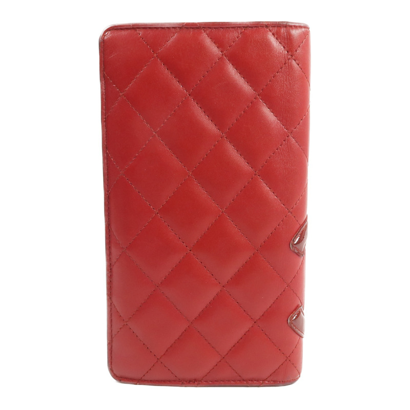 CHANEL 牛皮皮革Cambon Long Wallet長錢包-1