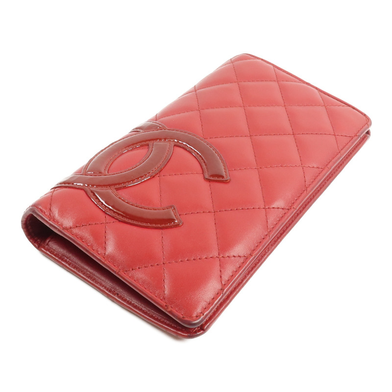 CHANEL 牛皮皮革Cambon Long Wallet長錢包-3