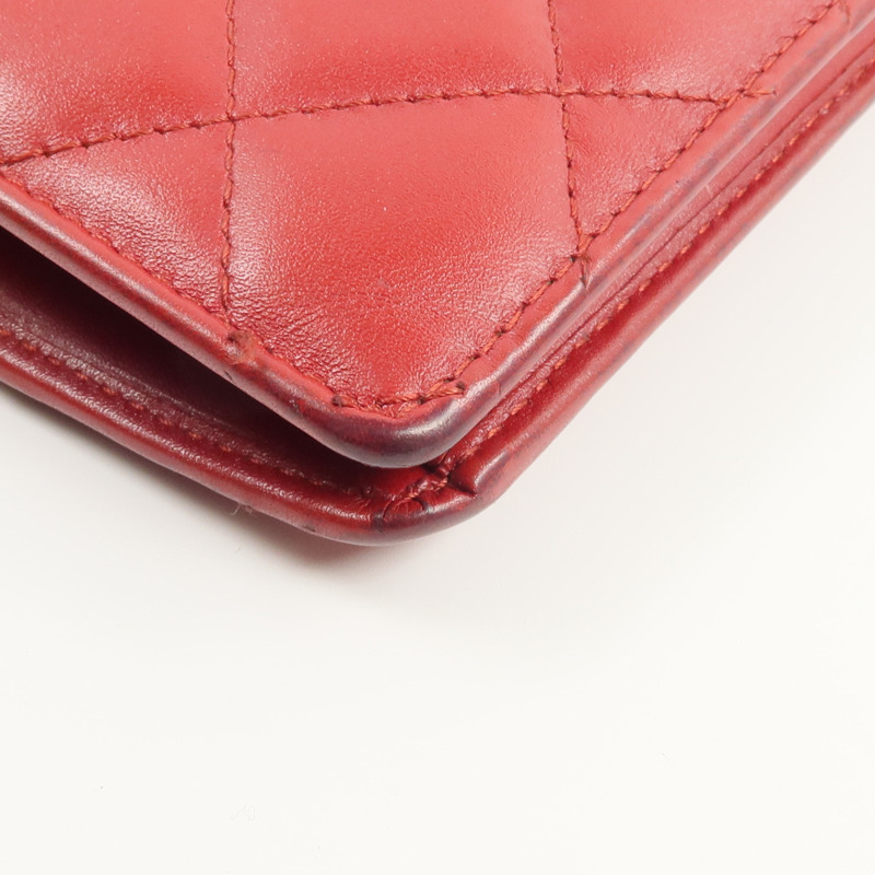 CHANEL 牛皮皮革Cambon Long Wallet長錢包-11