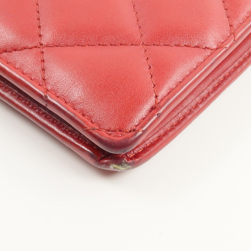CHANEL 牛皮皮革Cambon Long Wallet長錢包-12