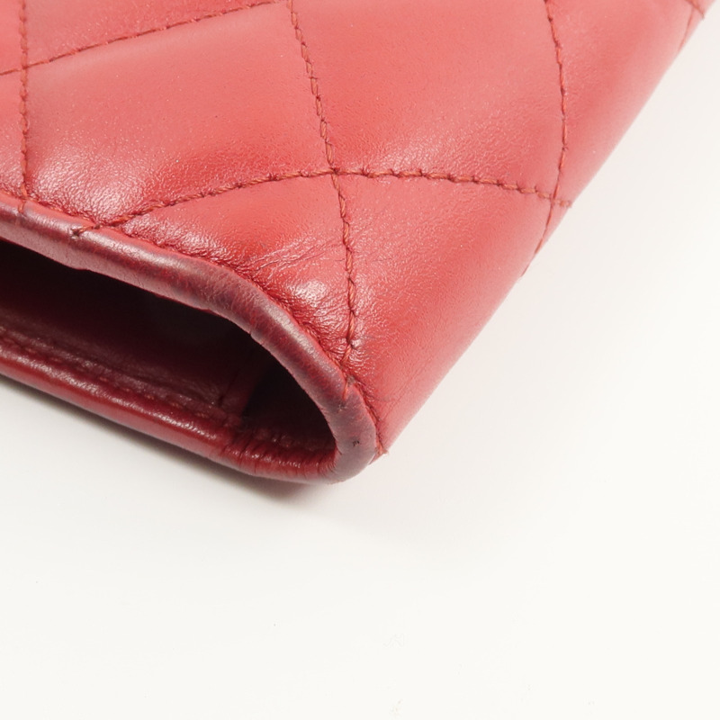 CHANEL 牛皮皮革Cambon Long Wallet長錢包-13